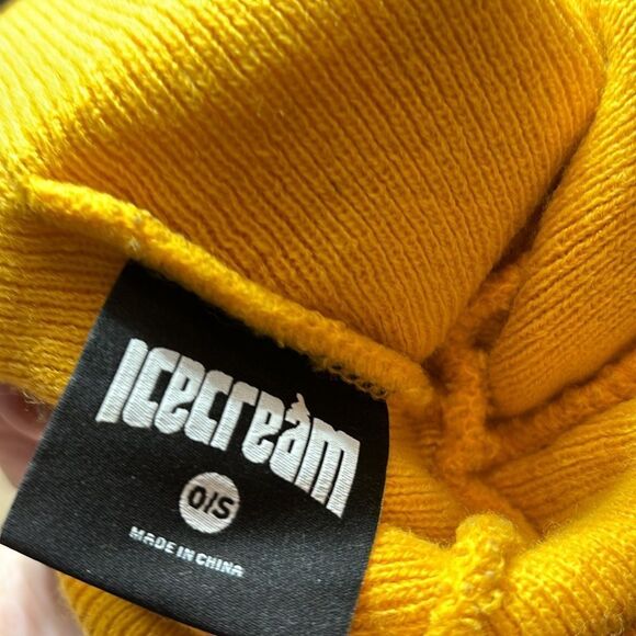 Ice cream igloo beanie billionaire boys club streetwear y2k goldenrod OS - Picture 3 of 4